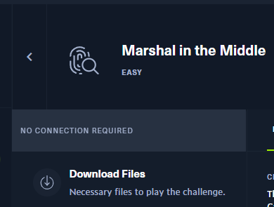 Marshal in the Middle – challenges – HackTheBox